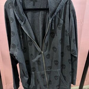 Torrid Charcoal Zip-Up Hoodie